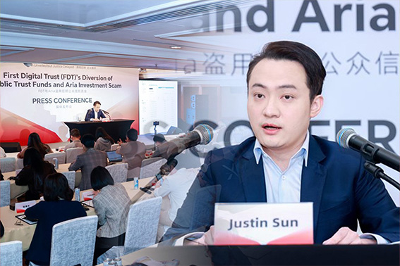 Justin Sun’s Press Conference on Industry Event